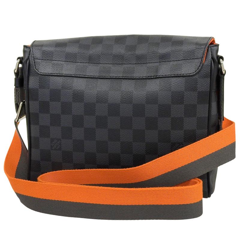 ルイヴィトン LOUIS VUITTON ダミエ グラフィット ディストリクトPM ショルダー メッセンジャーバッグ オレンジ N42405 中古 新入荷 LV2101 ディストリクト（LOUIS VUITTON） ルイヴィトン LOUIS VUITTON ダミエ