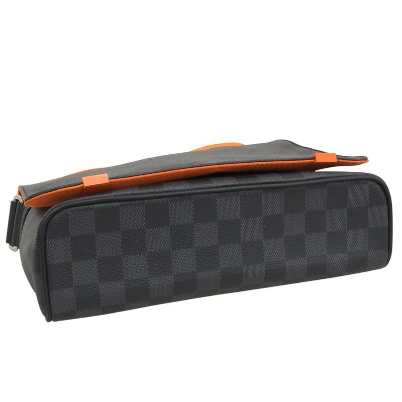 ルイヴィトン LOUIS VUITTON ダミエ グラフィット ディストリクトPM ショルダー メッセンジャーバッグ オレンジ N42405 中古 新入荷 LV2101 ディストリクト（LOUIS VUITTON） ルイヴィトン LOUIS VUITTON ダミエ