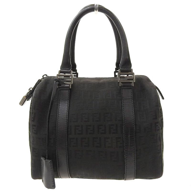 FENDI（フェンディ） ミニボストンバッグ ハンドバッグ キャンバス