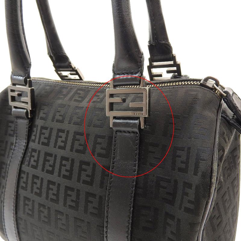 FENDI（フェンディ） ミニボストンバッグ ハンドバッグ キャンバス