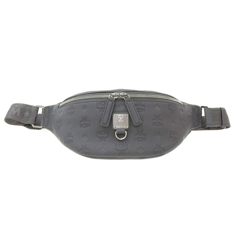 今週末限定価格〉MCMボディバッグ 美品 正規品 グレー MCM エム・シー