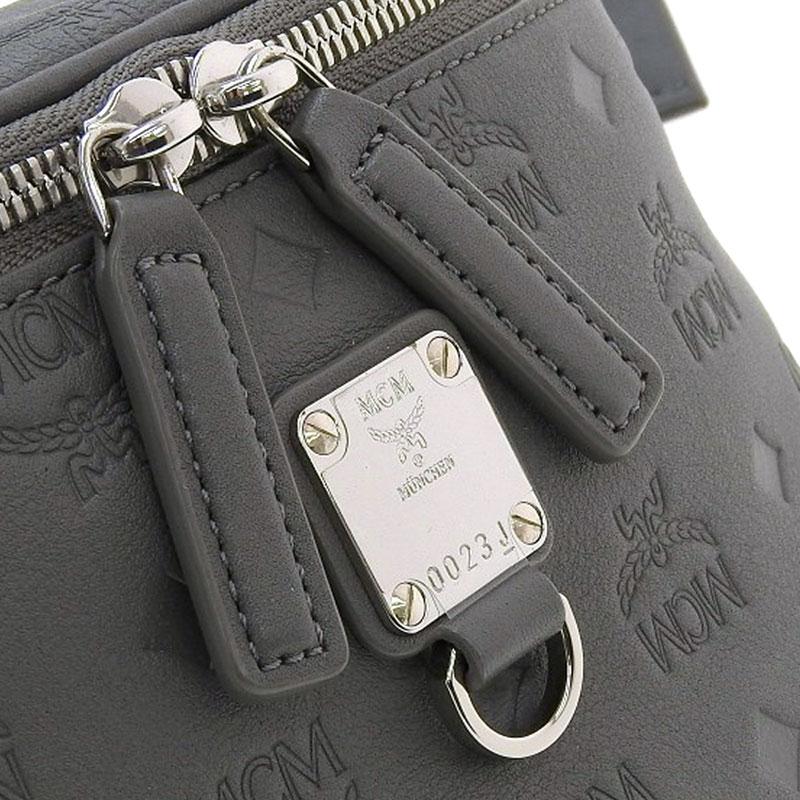 MCM グレー レザー ボディバッグ 【公式通販】