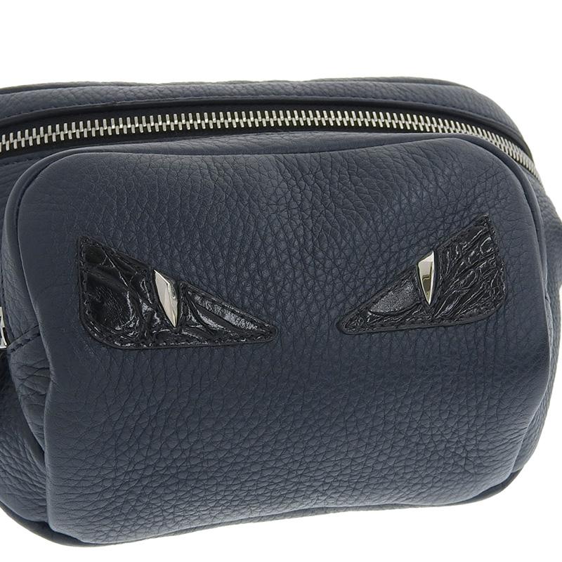 FENDI（フェンディ） モンスター ボディバッグ ウエストバッグ レザー