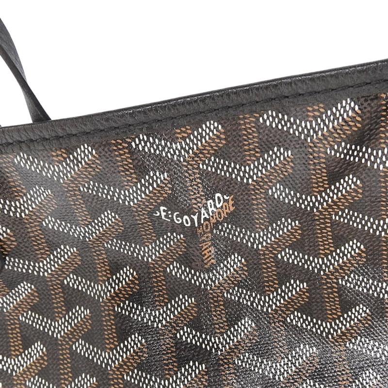 GOYARD（ゴヤール） サンルイPM トートバッグ PVC×レザー ブラック