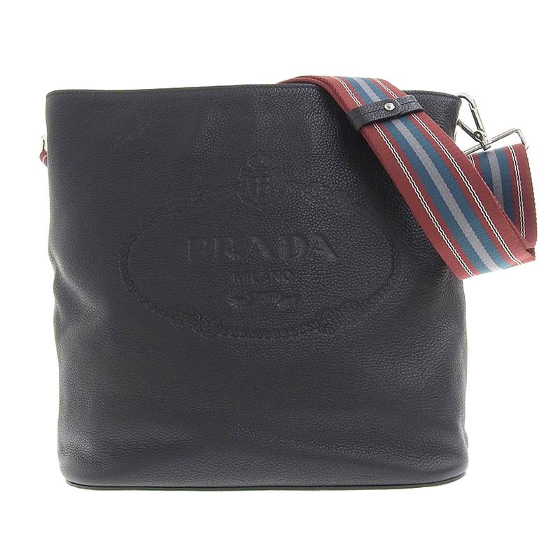 プラダ ショルダーバッグ ヴィッテロフェニックス レザー 1BE057 PRADA 黒 アウトレット品 プラダ ショルダーバッグ ヴィッテロフェニックス レザー 1BE057 PRADA