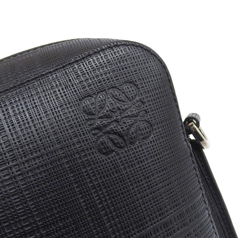ロエベ LOEWE ショルダーバッグ 斜め掛けショルダー レザー ブラック 中古 新入荷 OB1514 LOEWE（ロエベ） ショルダーバッグ 斜め掛けショルダー レザー