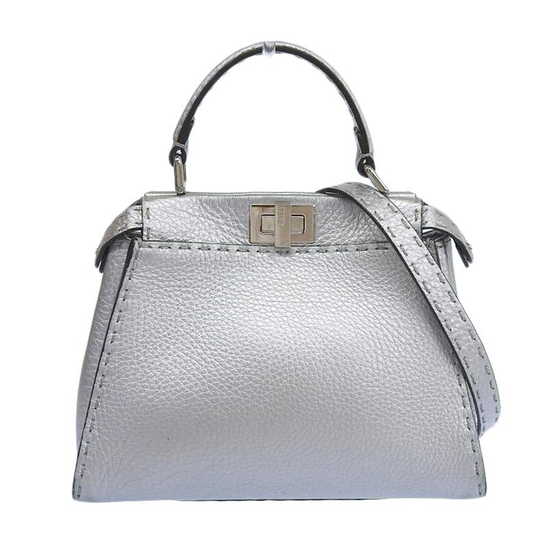 PEEKABOO フェンディ FENDI ピーカブーミニ セレリア 2WAYバッグ  