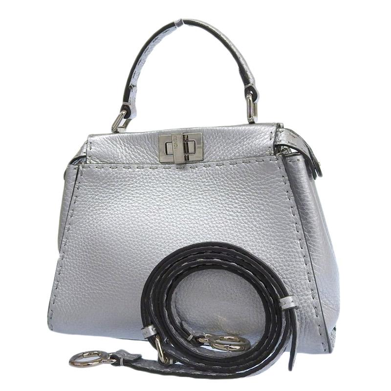 PEEKABOO フェンディ FENDI ピーカブーミニ セレリア 2WAYバッグ 
