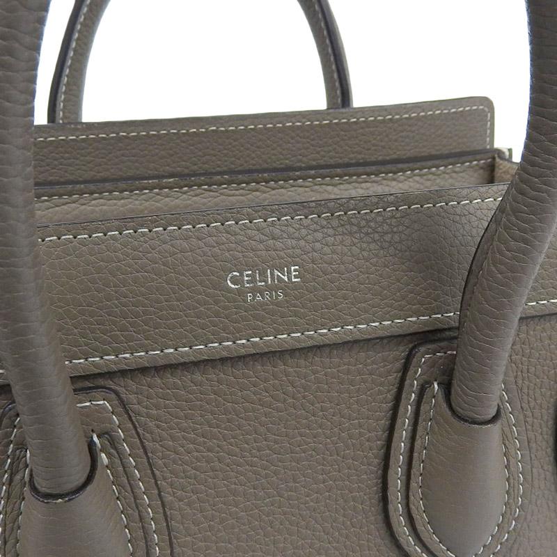 CELINE（セリーヌ） ラゲージ ナノショッパー 2WAYバッグ ハンドバッグ