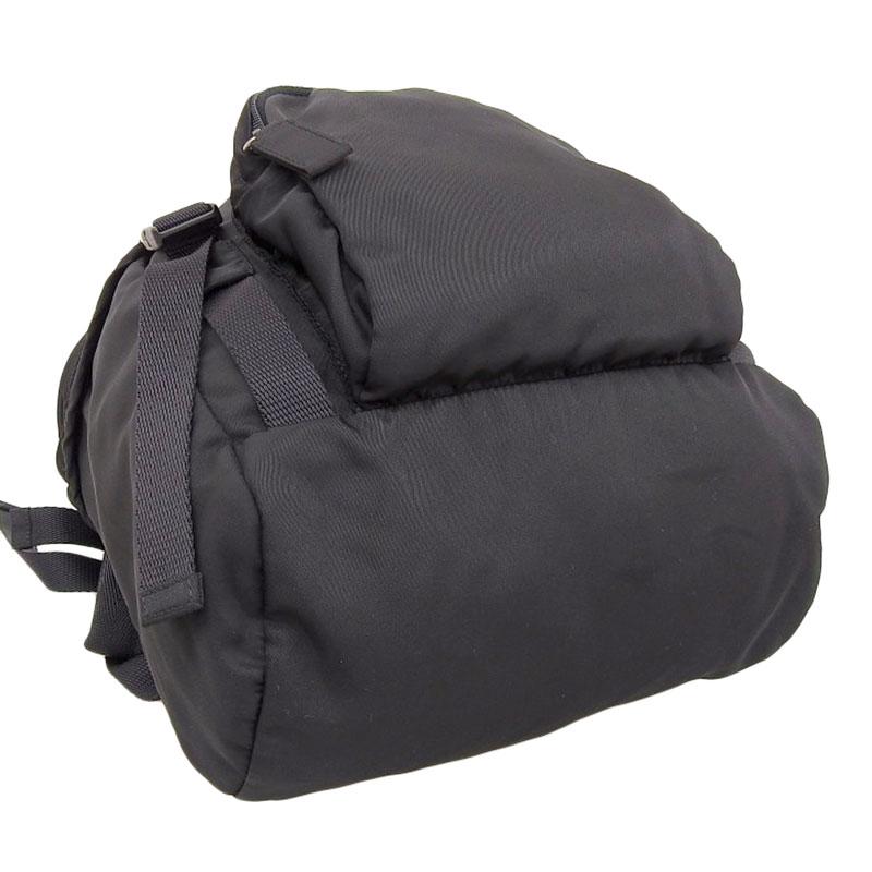 PRADA（プラダ） バックパック リュックサック ナイロン ブラック 中古