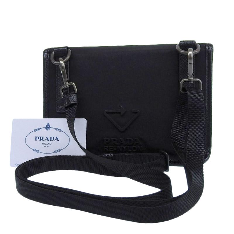 PRADA（プラダ） ショルダーバッグ ナイロン/レザー ブラック 2ZH108