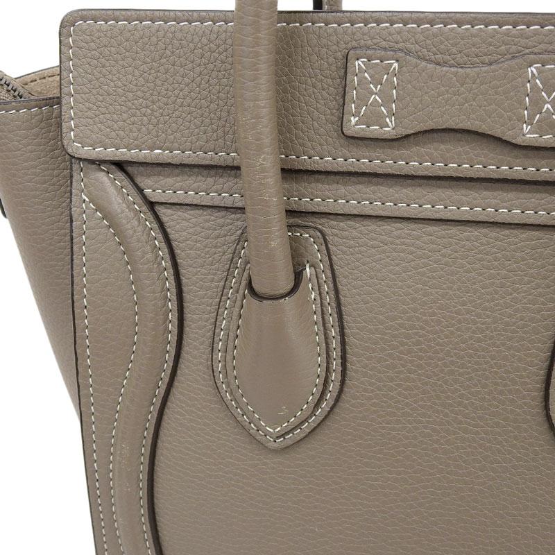 CELINE セリーヌ ラゲージ ナノショッパー 2WAYバッグ ハンドバッグ  