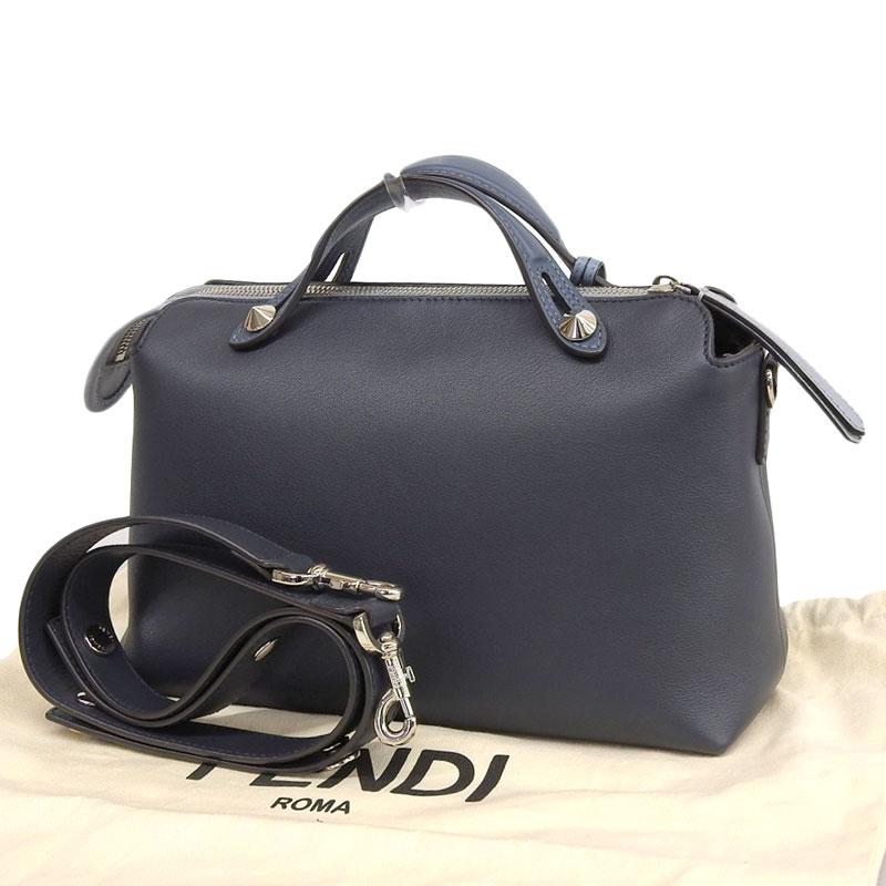 FENDI バイザウェイミディアムネイビー ショルダーバッグ