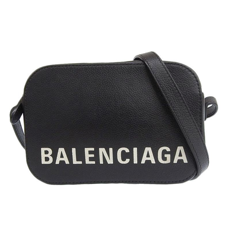 バレンシアガ BALENCIAGA ヴィル カメラバッグXS ショルダーバッグ レザー ブラック 558171 中古 新入荷 OB1688 Ville バレンシアガ BALENCIAGA ヴィル カメラバッグXS ショルダー