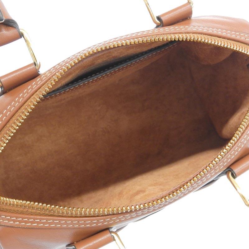 セリーヌ CELINE スモールボストン キュイル トリオンフ 2WAYバッグ ショルダーバッグ レザー タン 113773DU3 中古 新入荷 OB1771 TRIOMPHE セリーヌ CELINE スモールボストン キュイル トリオンフ 2WAY