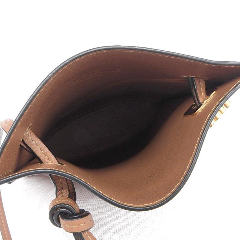 LOEWE（ロエベ） ダイスポケット ショルダーバッグ レザー タン