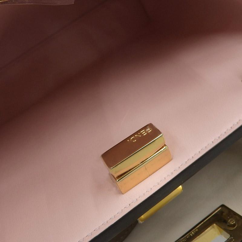 FENDI ピーカブー エッセンシャリー ブラウン ショルダーバッグ 2WAY PEEKABOO フェンディ FENDI ピーカブーエッセンシャリー 2WAYバッグ