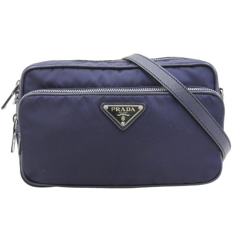 PRADA（プラダ） ショルダーバッグ ナイロン ネイビー BT1010 中古 新 