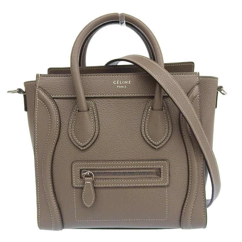 CELINE（セリーヌ） ラゲージ ナノショッパー 2WAYバッグ ハンドバッグ