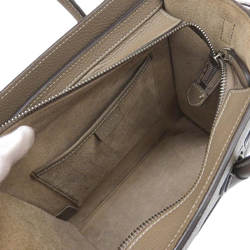 CELINE（セリーヌ） ラゲージ ナノショッパー 2WAYバッグ ハンドバッグ