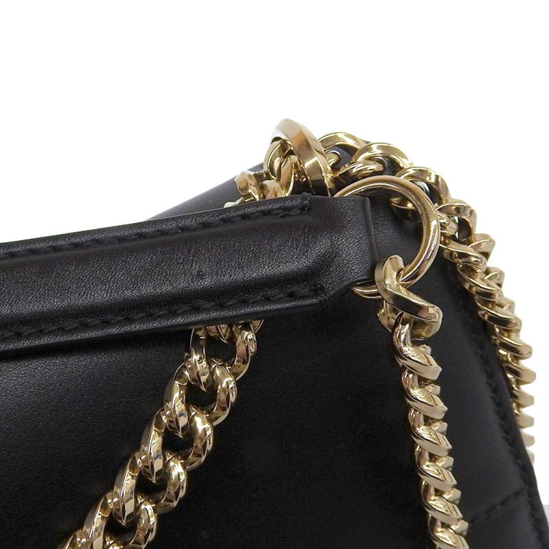 ジミーチュウ JIMMY CHOO ショルダーバッグ チェーンショルダー レザー ブラック 中古 新入荷 OB1876 JIMMY CHOO（ジミーチュウ） ショルダーバッグ チェーンショルダー