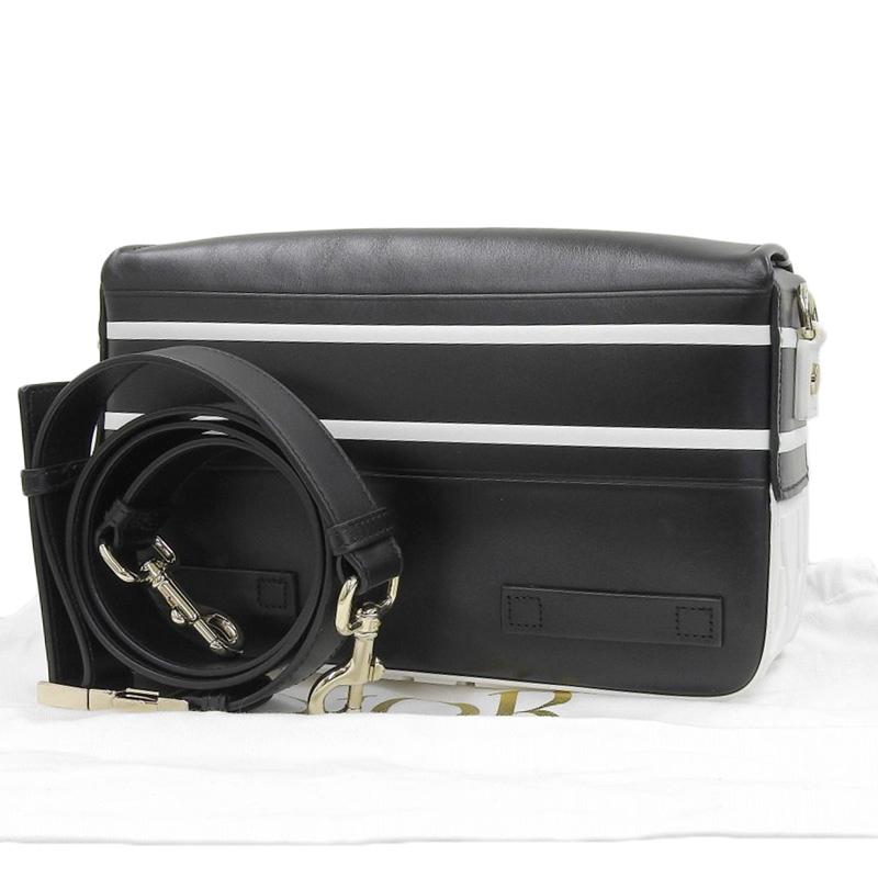 ディオール CHRISTIAN DIOR キャンプ ショルダーバッグ 斜め掛けショルダー レザー ブラック/ホワイト 中古 新入荷 OB1935 other - ディオール CHRISTIAN DIOR キャンプ ショルダーバッグ 斜め