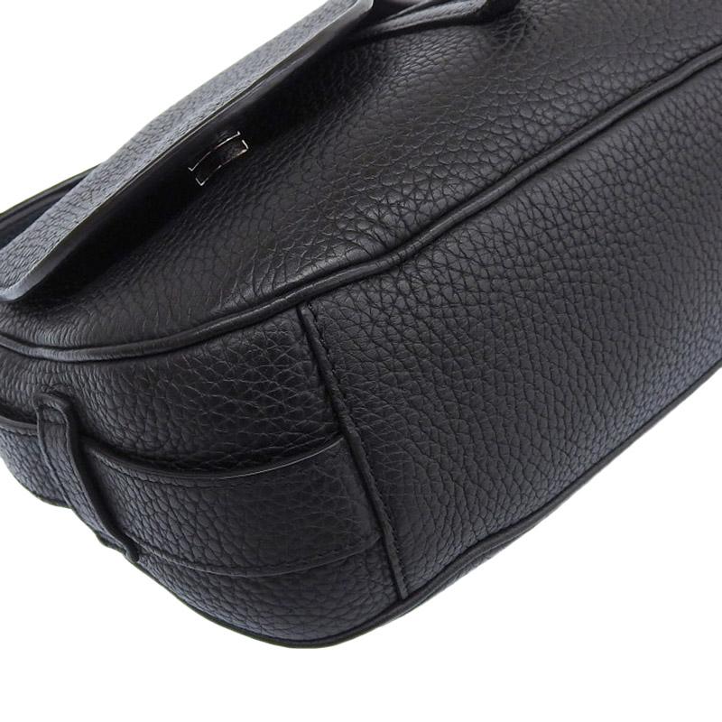 ディオール CHRISTIAN DIOR サドル 2WAYバッグ ショルダーバッグ ハンドバッグ サドル レザー ブラック 中古 新入荷 OB1966 Christian Dior（クリスチャン・ディオール） ディオール サドル 2WAY