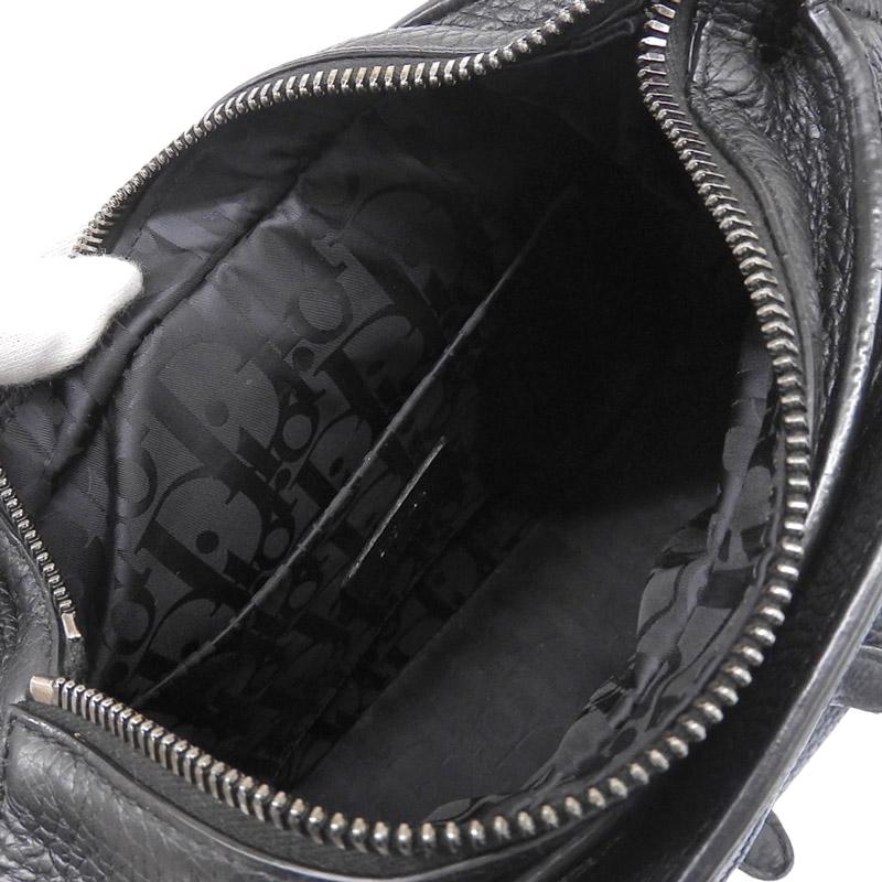 ディオール CHRISTIAN DIOR サドル 2WAYバッグ ショルダーバッグ ハンドバッグ サドル レザー ブラック 中古 新入荷 OB1966 Christian Dior（クリスチャン・ディオール） ディオール サドル 2WAY