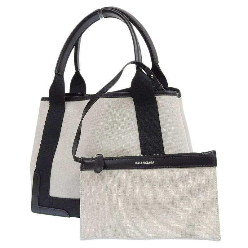 NAVY（BALENCIAGA） バレンシアガ BALENCIAGA ネイビーカバスS トート