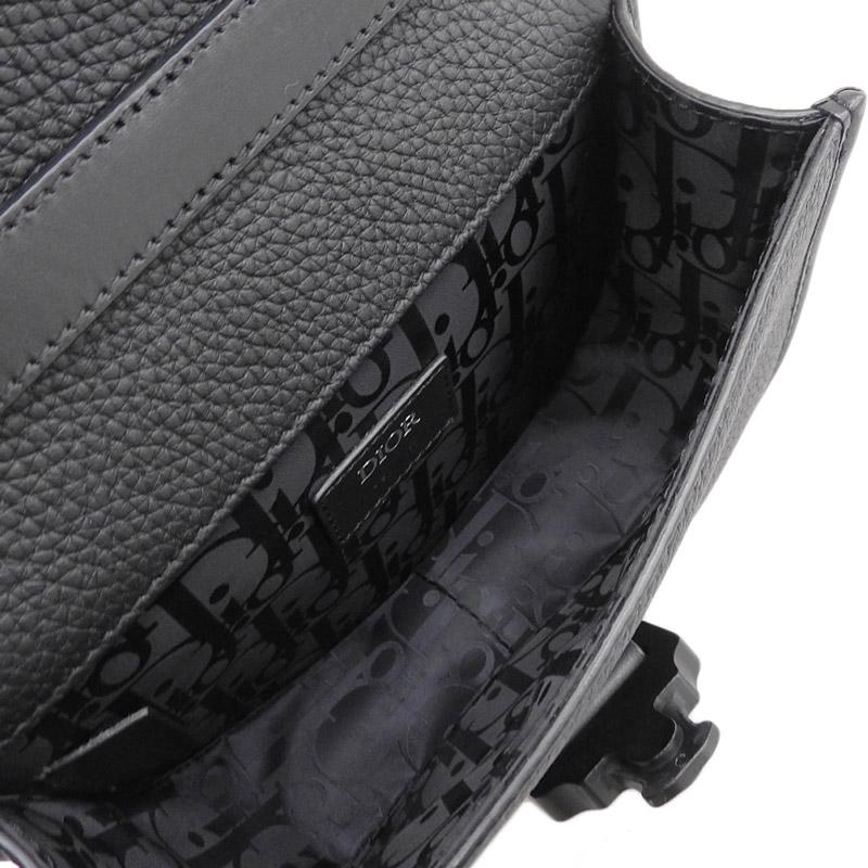 ディオール CHRISTIAN DIOR ギャロップバッグミニ ショルダーバッグ レザー ブラック 中古 新入荷 OB1973 Christian Dior（クリスチャン・ディオール） ディオール ギャロップ