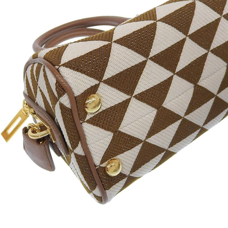 PRADA プラダ シンボル エンブロイダリー トップハンドルバッグ 2WAY  