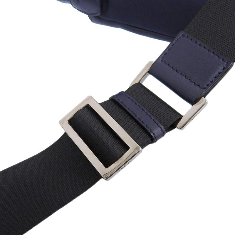 デゲン様 フェンディ モンスター ボディーバッグ ナイロン/レザー 7VZ033 FENDI（フェンディ） 7VZ033 ボディバッグ モンスター ネイビー系