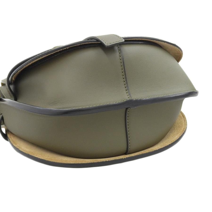 ロエベ LOEWE ゲートバッグ スモール ショルダーバッグ レザー カーキ 中古 新入荷 OB2045 Gate（LOEWE） ロエベ LOEWE ゲートバッグ スモール ショルダーバッグ