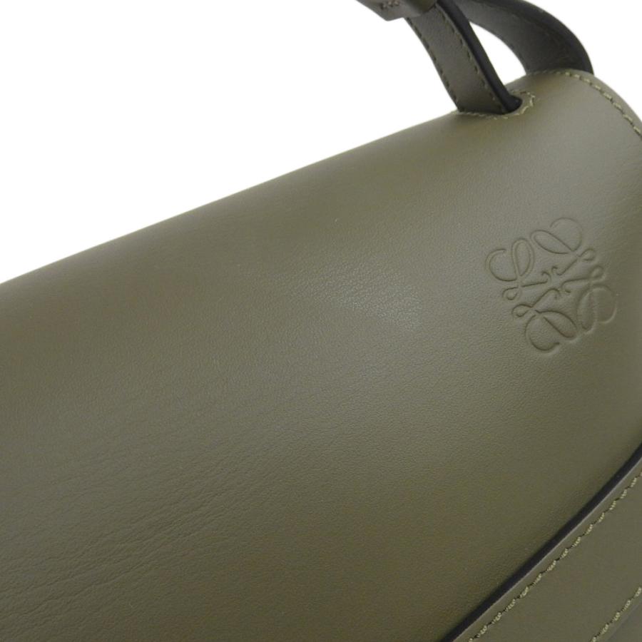 ロエベ LOEWE ゲートバッグ スモール ショルダーバッグ レザー カーキ 中古 新入荷 OB2045 Gate（LOEWE） ロエベ LOEWE ゲートバッグ スモール ショルダーバッグ
