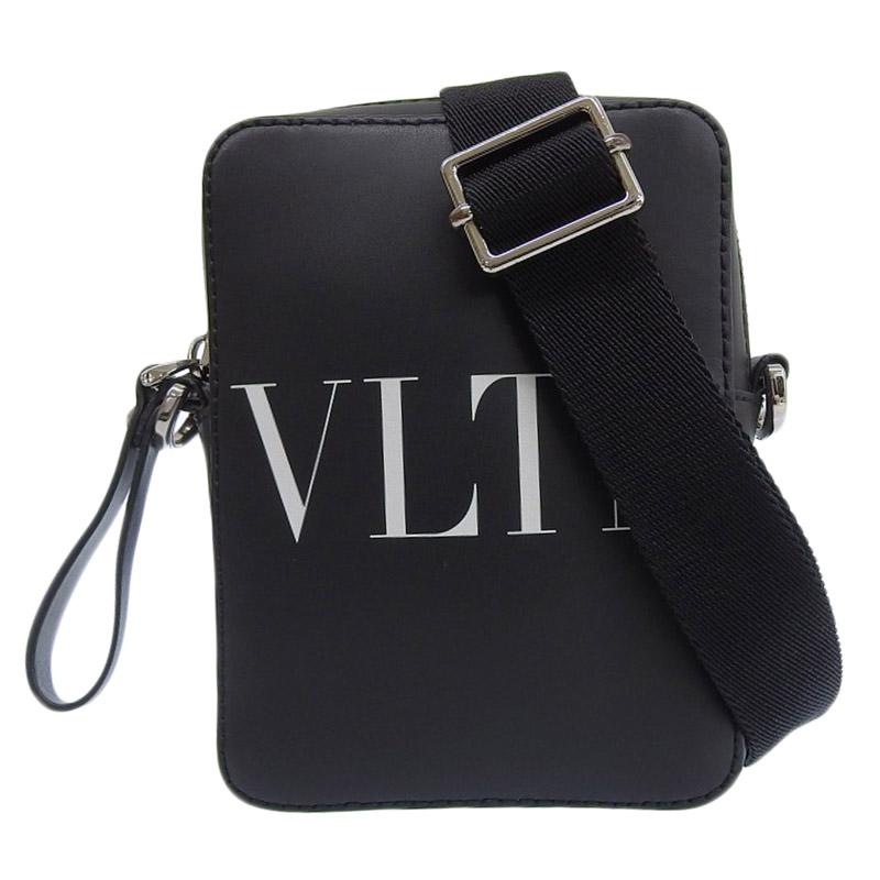 VALENTINO VLTN ショルダーバッグ ブラック VALENTINO ヴァレンティノ VLTN ショルダーバッグ レザー