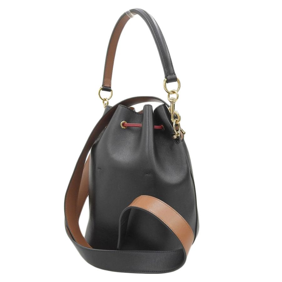 フェンディ FENDI モントレゾール 2WAYバッグ ショルダーバッグ ハンドバッグ レザー ブラック/レッド BT309 中古 新入荷 OB2064 MON TRESOR フェンディ FENDI モントレゾール 2WAYバッグ ショルダー
