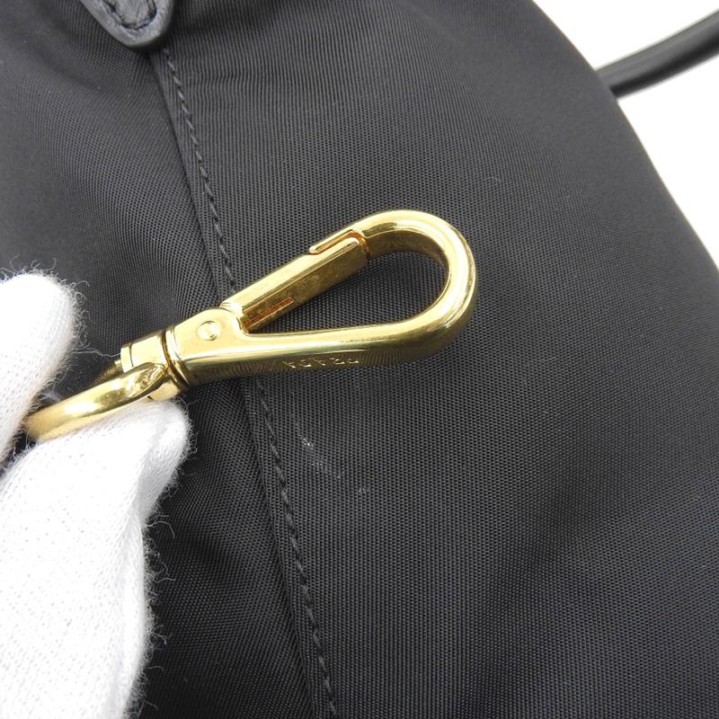 プラダ PRADA 2WAYバッグ ハンドバッグ ショルダーバッグ ナイロン/レザー ブラック 1BA104 中古 新入荷 OB2094 PRADA（プラダ） PRADA 2WAYバッグ ハンドバッグ ショルダーバッグ