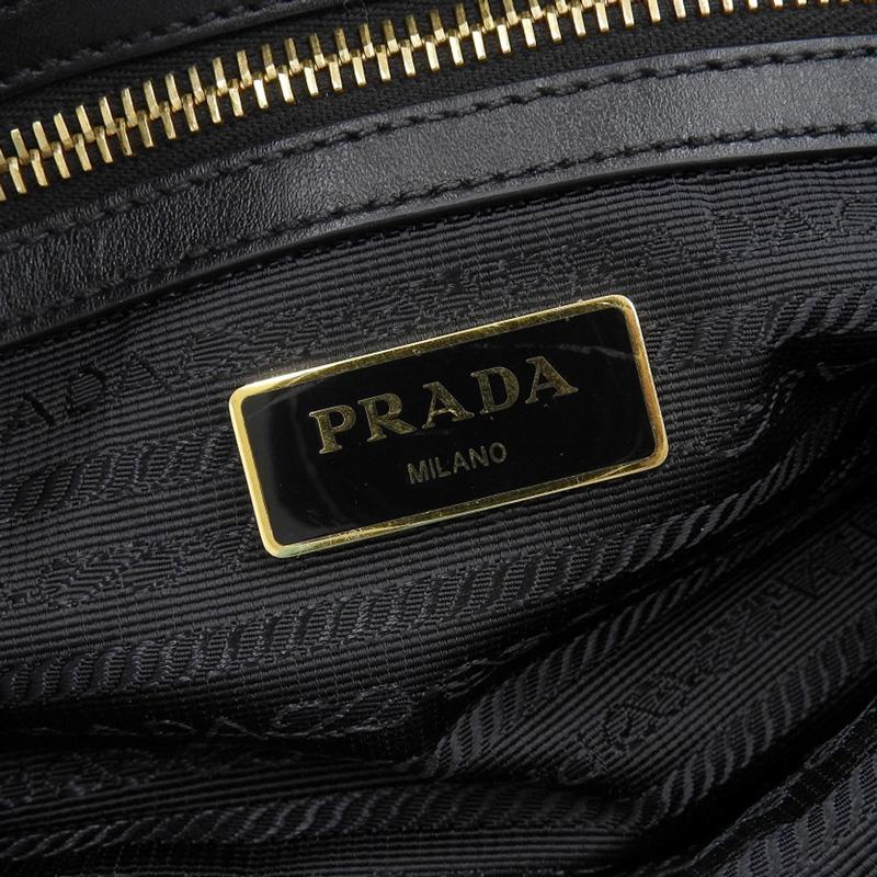 プラダ PRADA 2WAYバッグ ハンドバッグ ショルダーバッグ ナイロン/レザー ブラック 1BA104 中古 新入荷 OB2094 PRADA（プラダ） PRADA 2WAYバッグ ハンドバッグ ショルダーバッグ