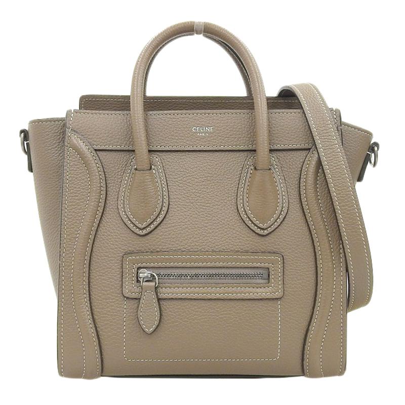 CELINE セリーヌ ラゲージ ナノショッパー 2WAYバッグ ハンドバッグ
