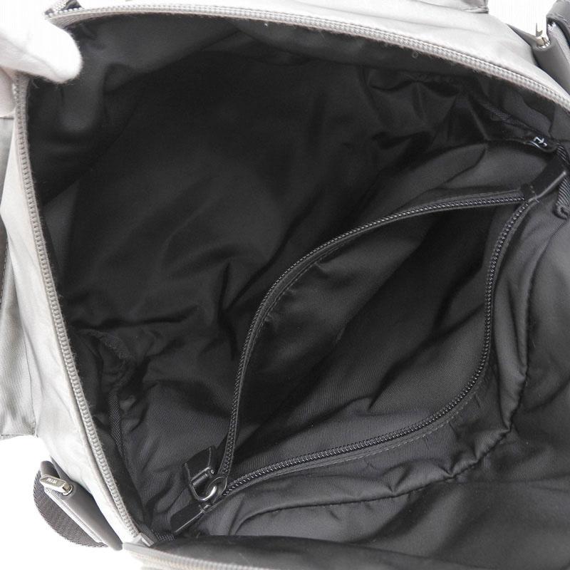 プラダ PRADA Re-Nylon ショルダーバッグ ナイロン/レザー グレー 2VD062 美品 新入荷 OB2100 PRADA（プラダ） PRADA Re-Nylon ショルダーバッグ ナイロン/レザー