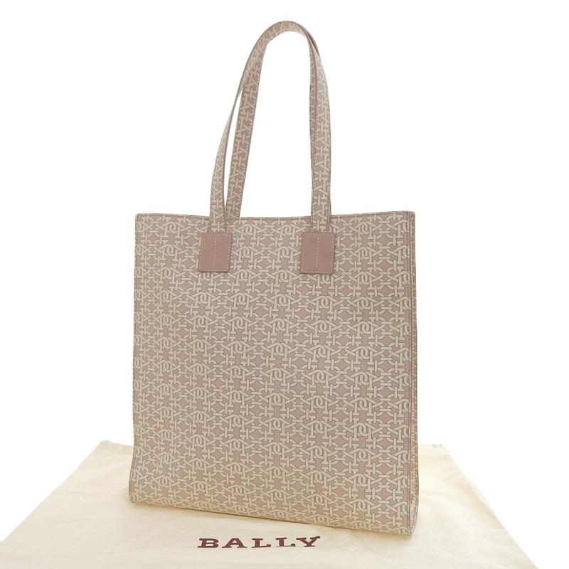 Bally（バリー） トートバッグ PVC ピンク/ホワイト 中古 新入荷