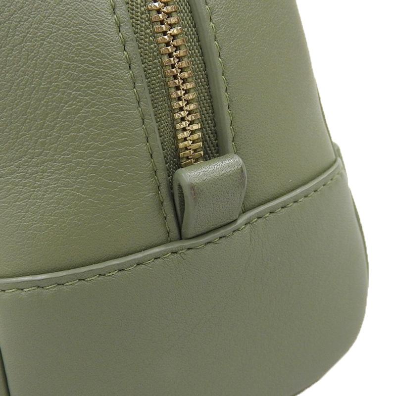 ロエベ LOEWE アマソナ16 スクエア 2WAYバッグ ショルダーバッグ キャンバス/レザー グリーン 中古 新入荷 OB2117 Amazona（LOEWE） ロエベ LOEWE アマソナ16 スクエア 2WAYバッグ