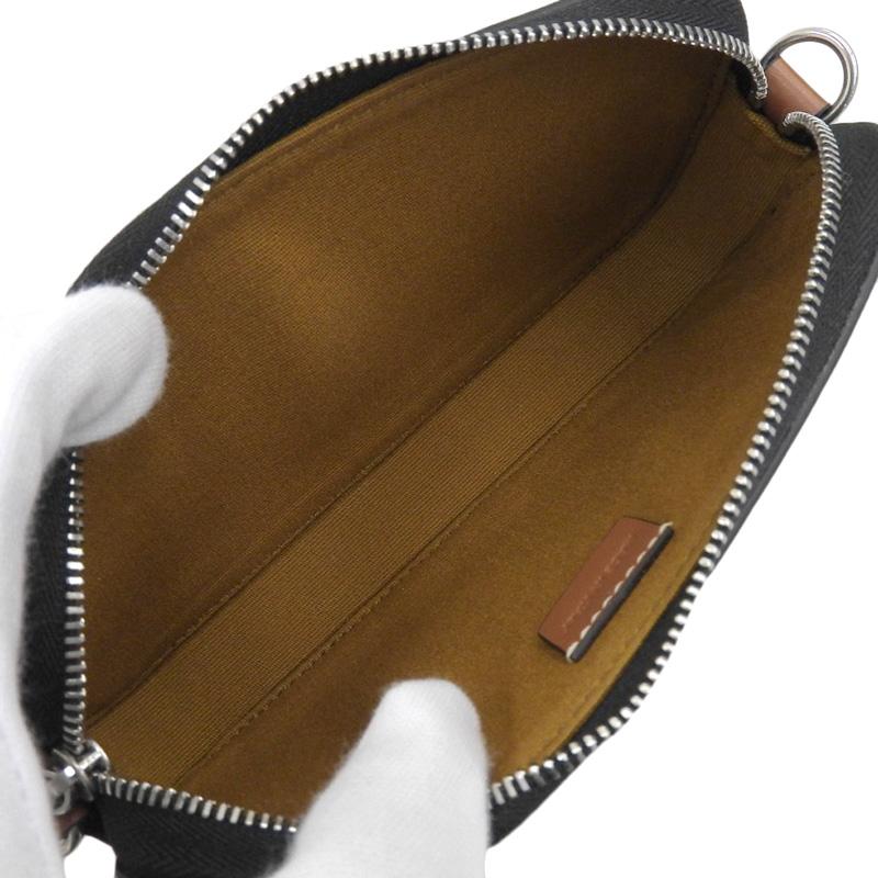 セリーヌ CELINE ホリゾンタルポーチ ショルダーバッグ トリオンフキャンバス/レザー タン 美品 新入荷 OB2118 CELINE（セリーヌ） ホリゾンタルポーチ ショルダーバッグ トリオンフ