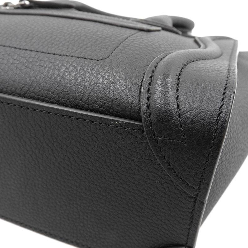 セリーヌ　ラゲージナノ　ショッパー　ブラック CELINE セリーヌ ラゲージ ナノ ショッパー ショルダーバッグ – Trip