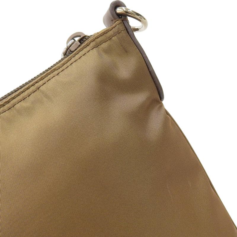 プラダ PRADA ショルダーバッグ テスート ナイロン/レザー ブラウン BT0715 中古 新入荷 OB2150 PRADA（プラダ） ショルダーバッグ テスート ナイロン/レザー ブラウン