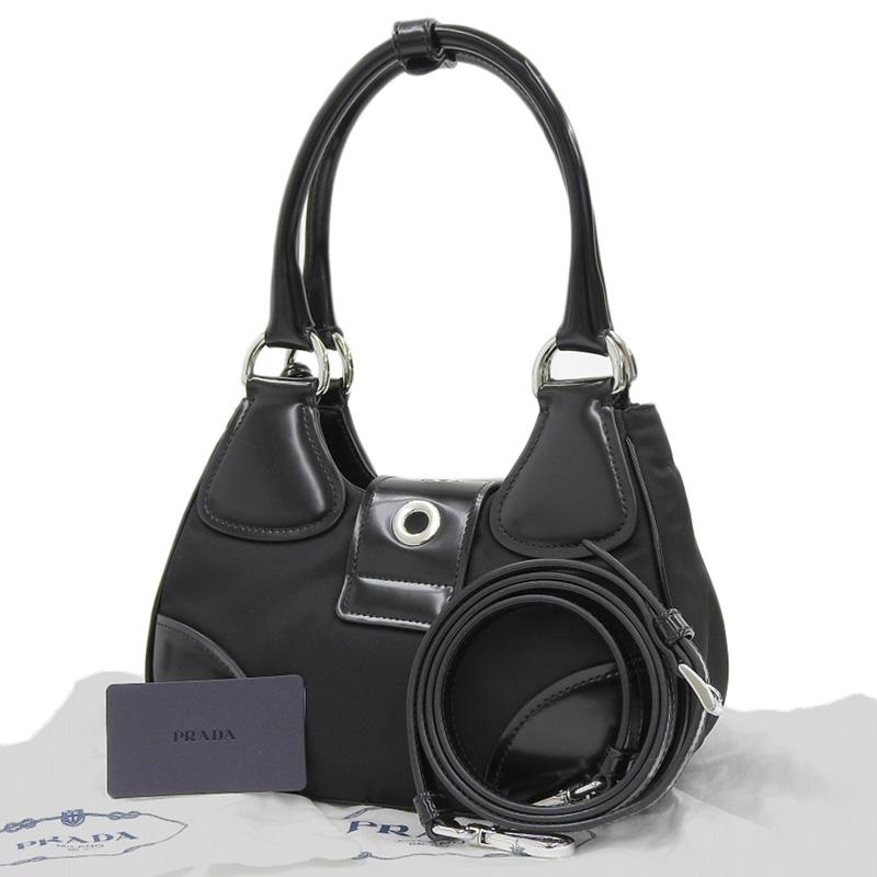 PRADA ムーン パデッド ミニ ハンドバッグ 2way PRADA（プラダ） ムーン 2WAYバッグ ハンドバッグ ショルダーバッグ Re