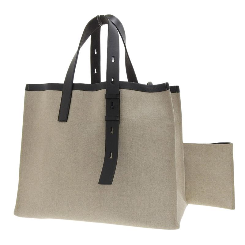 FERRAGAMO（フェラガモ） ロゴ トートバッグ キャンバス/レザー 