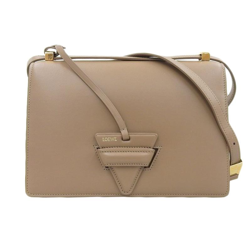 LOEWE（ロエベ） バルセロナ ショルダーバッグ レザー ブラウン 