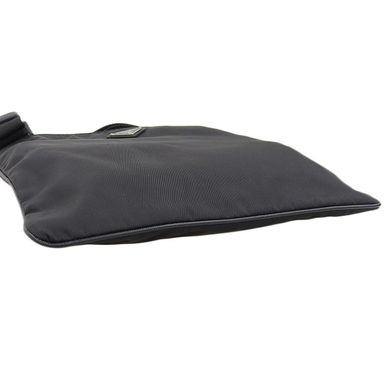 プラダ PRADA ショルダーバッグ 斜め掛けショルダー テスート ナイロン/レザー ブラック VA0053 中古 新入荷 OB2209 PRADA（プラダ） ショルダーバッグ 斜め掛けショルダー テスート