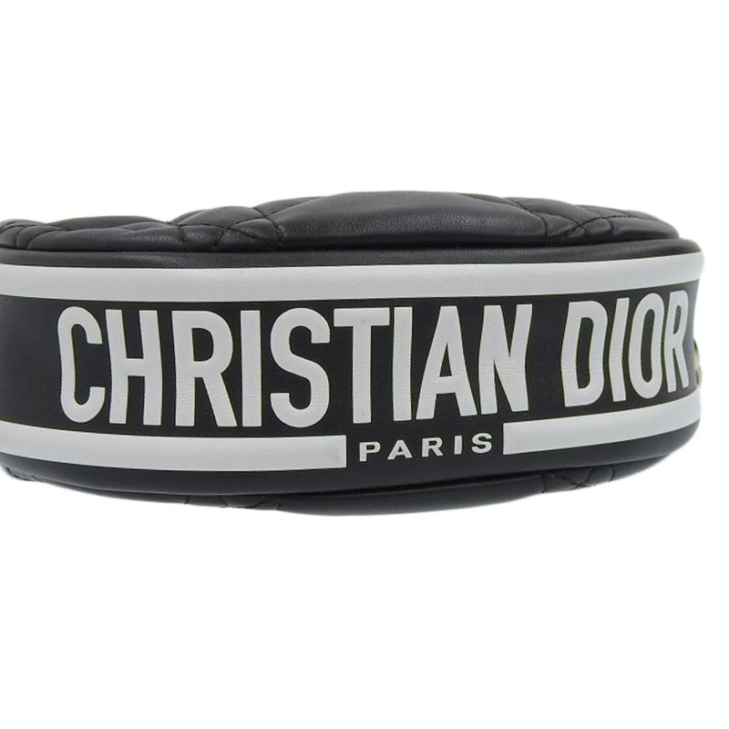ディオール CHRISTIAN DIOR ヴァイブ マイクロ カナージュ 2WAYバッグ ショルダーバッグ レザー ブラック S7200ONOA 美品 新入荷 OB2212 Christian Dior（クリスチャン・ディオール） ディオール ヴァイブ